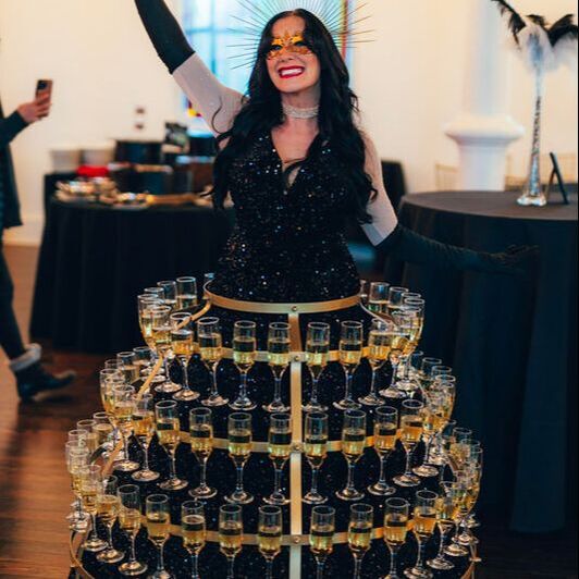 Strolling Champagne Skirt